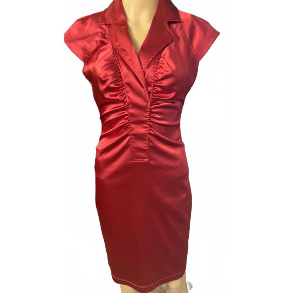 Ruby Rox Red Satin Dress - Size 5
